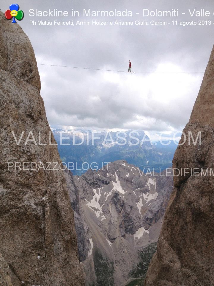 Slackline in Marmolada - Dolomiti - Valle di Fassa8