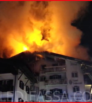 incendio a moena hotel dolomiti 19.1.2016 valledifassacom