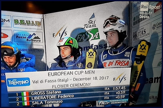 podio fassano europei sci alpino pozza di fassa 2017a