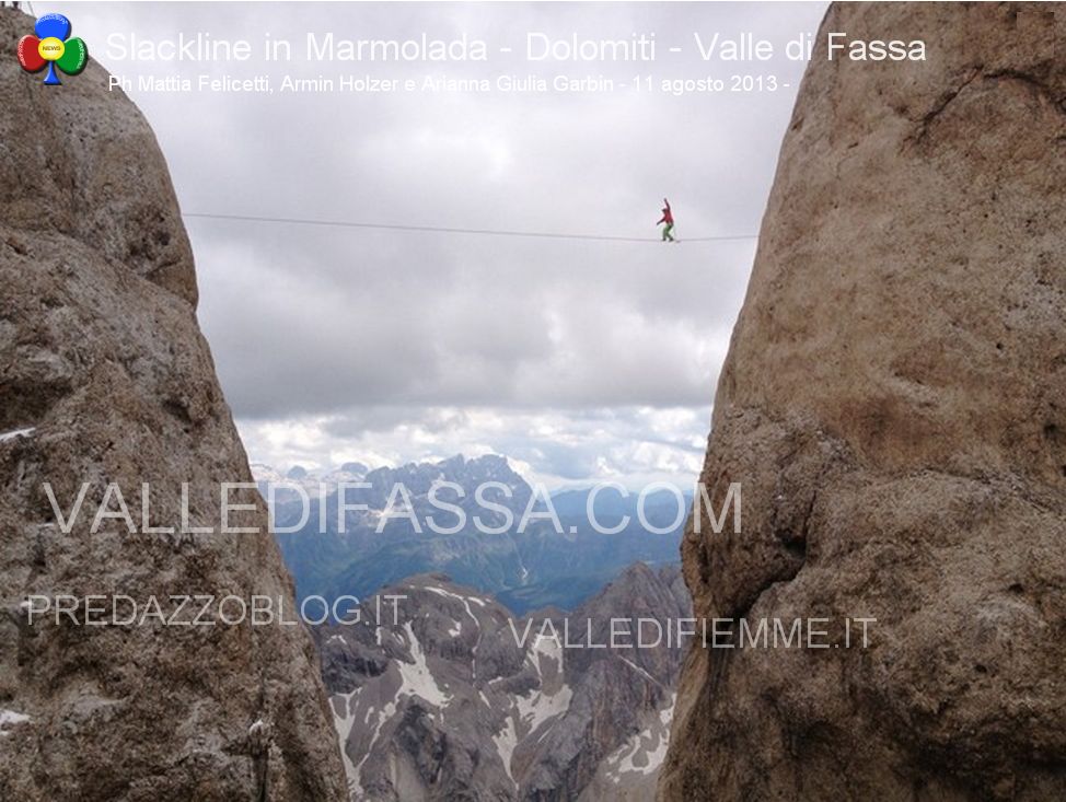 Slackline in Marmolada - Dolomiti - Valle di Fassa10