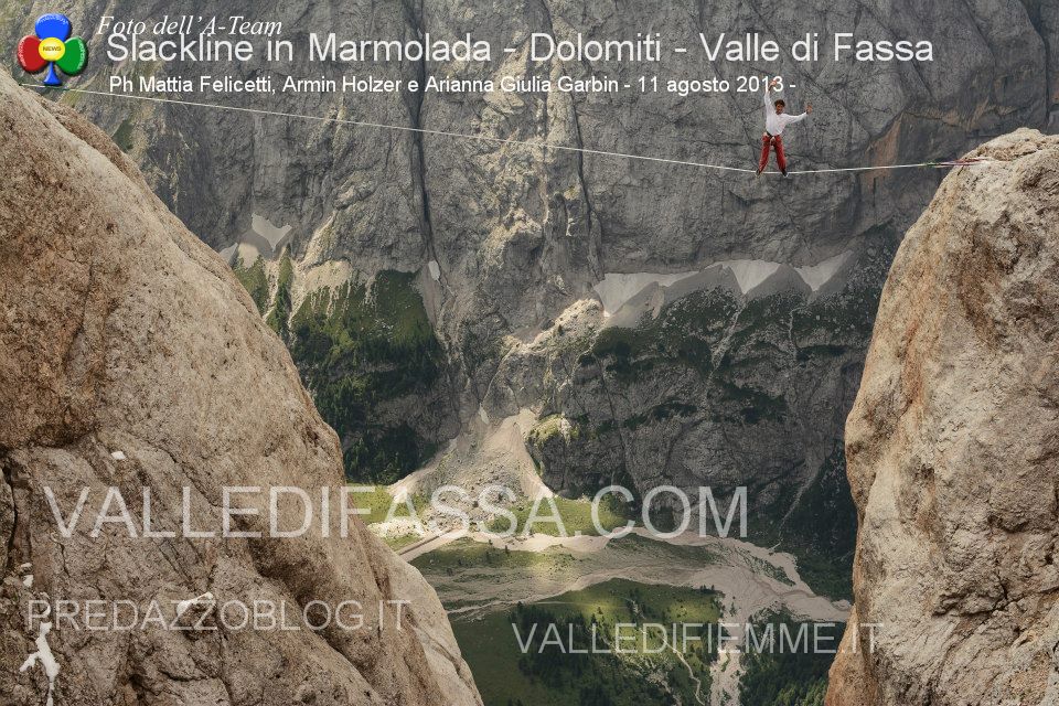 Slackline in Marmolada - Dolomiti - Valle di Fassa6