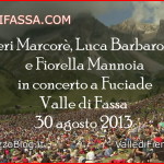 Il video dei 13.000 al concerto di Fuciade con Neri Marcorè, Luca Barbarossa e Fiorella Mannoia 