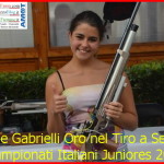 Nicole Gabrielli Oro nel Tiro a Segno ai Campionati Juniores di Roma valle di fassa13