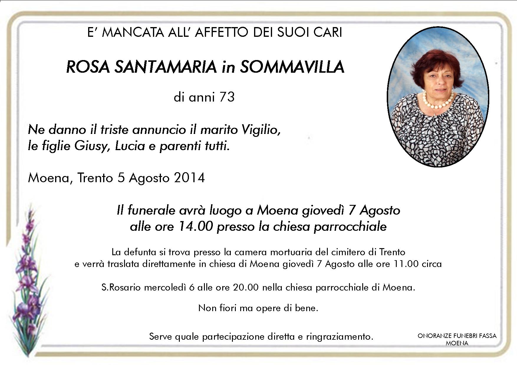 Rosa Santamaria in Sommavilla