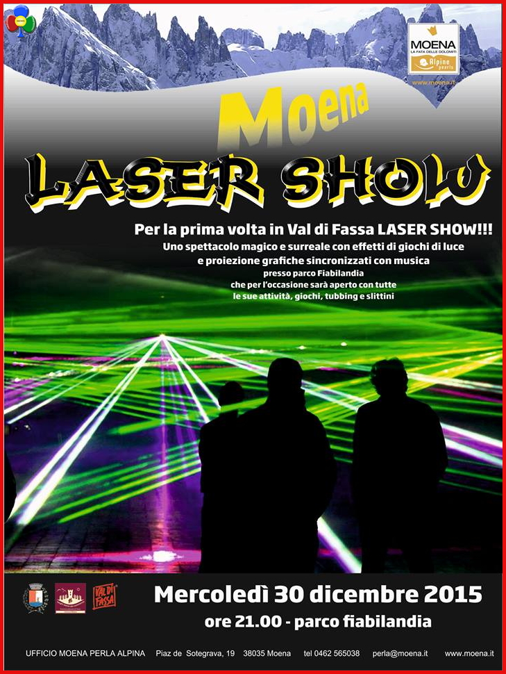 laser show moena fassa