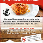 Moena col Cuore, Pasta party in piazza per Amatriciana